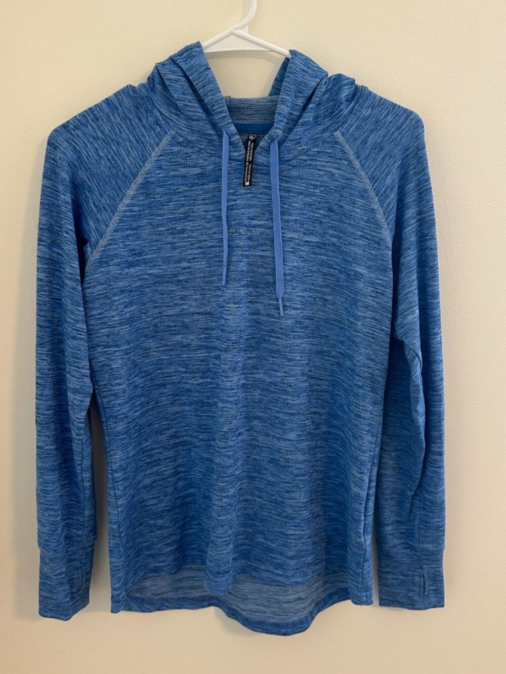 Kuhl Women's Blue Long Sleeve Pull Over Sunshirt witH Hoodie Size M -NEW NO TAG